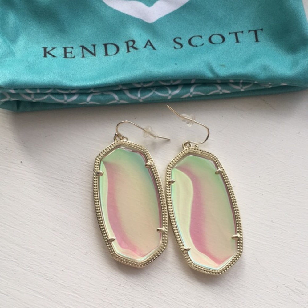 Elle Kendra Scott Dichroic Glass Earrings